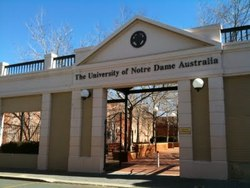 Notre-Dame in Australia entrance photo - Australian Association of Research in Education