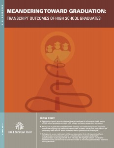 Meandering Toward Graduation: Transcript Outcomes of High School Graduates (Education Trust)